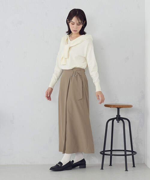 COMME CA ISM（コムサイズム）の「【マシンウォッシャブル】ベーシックＶネックニット（ニット/セーター・レディース・ブラック/ホワイト/グリーン/チャコール・MEDIUM/LARGE）」の21枚目の写真