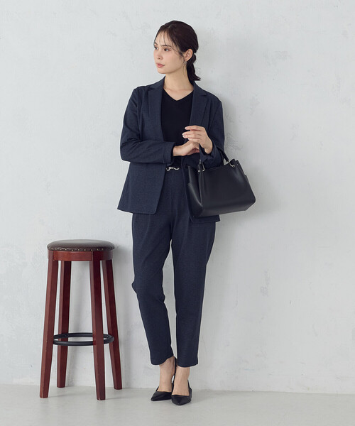 COMME CA ISM（コムサイズム）の「【マシンウォッシャブル】ベーシックＶネックニット（ニット/セーター・レディース・ブラック/ホワイト/グリーン/チャコール・MEDIUM/LARGE）」の11枚目の写真