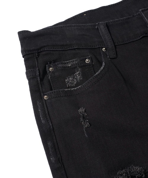 mnml/ミニマル】PAISLEY STRETCH DENIM 23ML-SP222D（デニムパンツ