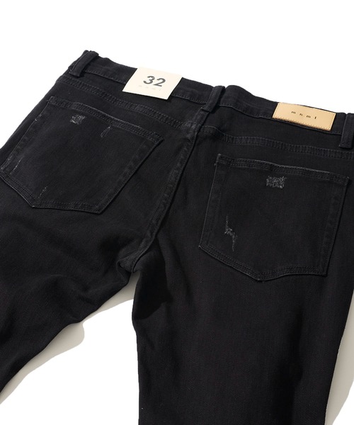 mnml/ミニマル】PAISLEY STRETCH DENIM 23ML-SP222D（デニムパンツ