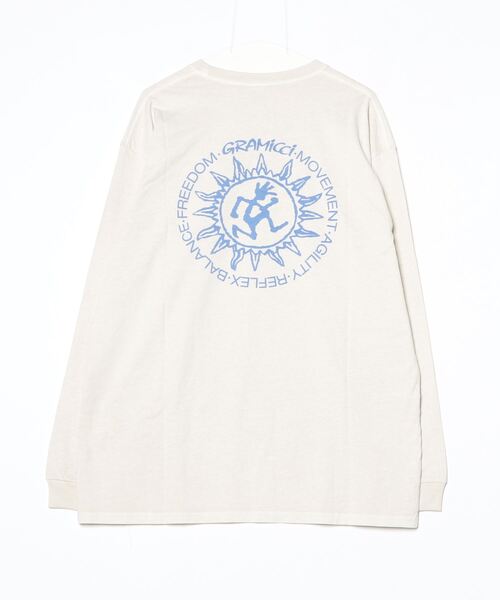 Gramicci（グラミチ）の「SUN L/S TEE｜サンロングスリーブTシャツ（Tシャツ/カットソー・メンズ・マスタード/ネイビー/ナチュラル・XXL/L/M/XL/S）」の9枚目の写真