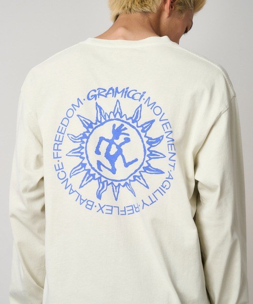 Gramicci（グラミチ）の「SUN L/S TEE｜サンロングスリーブTシャツ（Tシャツ/カットソー・メンズ・マスタード/ネイビー/ナチュラル・XXL/L/M/XL/S）」の2枚目の写真