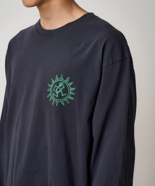 Gramicci（グラミチ）の「SUN L/S TEE｜サンロングスリーブTシャツ（Tシャツ/カットソー・メンズ・マスタード/ネイビー/ナチュラル・XXL/L/M/XL/S）」の3枚目の写真