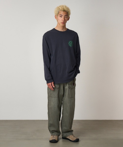 Gramicci（グラミチ）の「SUN L/S TEE｜サンロングスリーブTシャツ（Tシャツ/カットソー・メンズ・マスタード/ネイビー/ナチュラル・XXL/L/M/XL/S）」の6枚目の写真