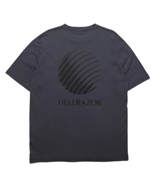 Hellrazor(ヘルレイザー)の「Hellrazor CORE LOGO T-SHIRT(ヘルレイザー コア ロゴ Tシャツ)(シャツ/ブラウス・メンズ・ホワイト/グレー系・MEDIUM/LARGE/X-LARGE/XX-LARGE)」の2枚目の写真