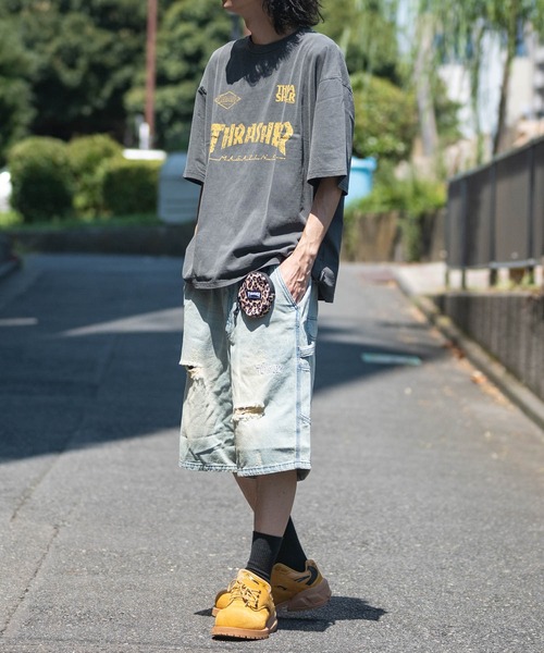 THRASHER（スラッシャー）の「【10】〔THRASHER/スラッシャー〕カラビナ付き サークル マルチミニポーチ（ポーチ・メンズ・ブラック系2/ブラック系1/レオパード・FREE）」の18枚目の写真