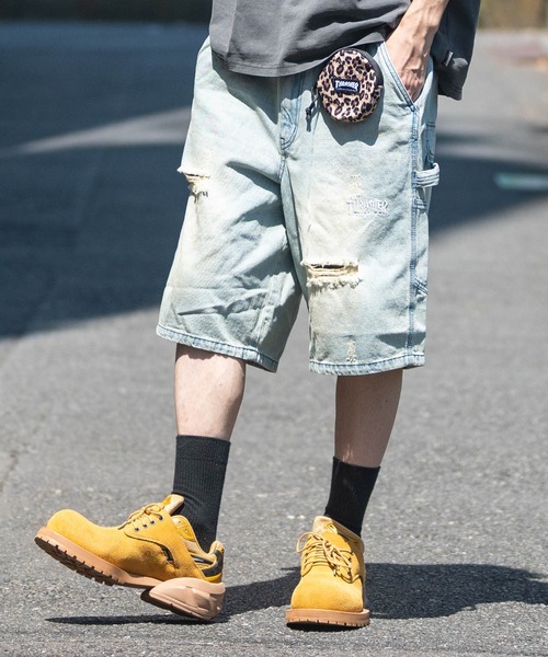 THRASHER（スラッシャー）の「【10】〔THRASHER/スラッシャー〕カラビナ付き サークル マルチミニポーチ（ポーチ・メンズ・ブラック系2/ブラック系1/レオパード・FREE）」の16枚目の写真