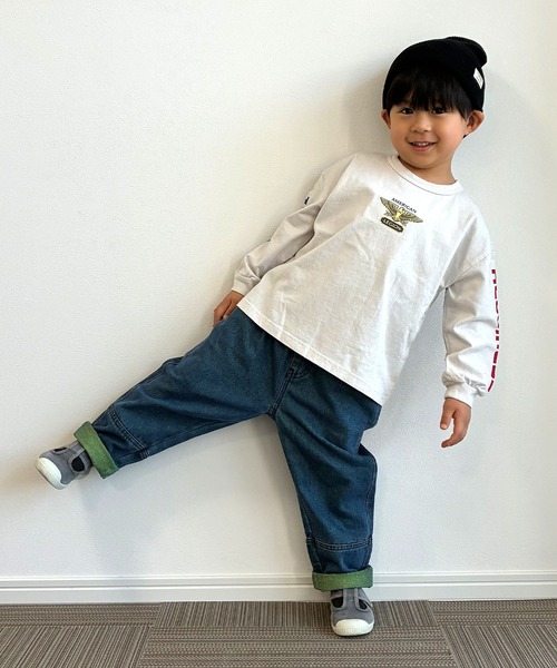 KiCCOLY（キッコリー）の「9分丈ﾃﾞﾆﾑ（デニムパンツ・キッズ・ブルー系その他/ネイビー/ブルー/ブルー系その他2・120cm/150cm/140cm/130cm/110cm）」の2枚目の写真