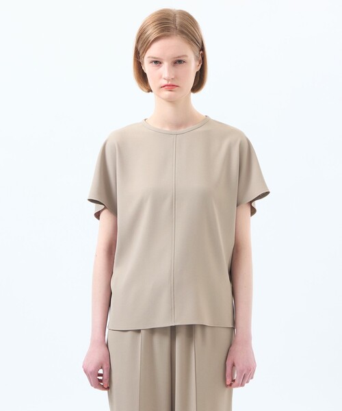 MACKINTOSH PHILOSOPHY(マッキントッシュ フィロソフィー)の「バックサテンドルマンブラウス(シャツ/ブラウス・レディース・ベージュ/ダークネイビー・38/36/34)」の6枚目の写真