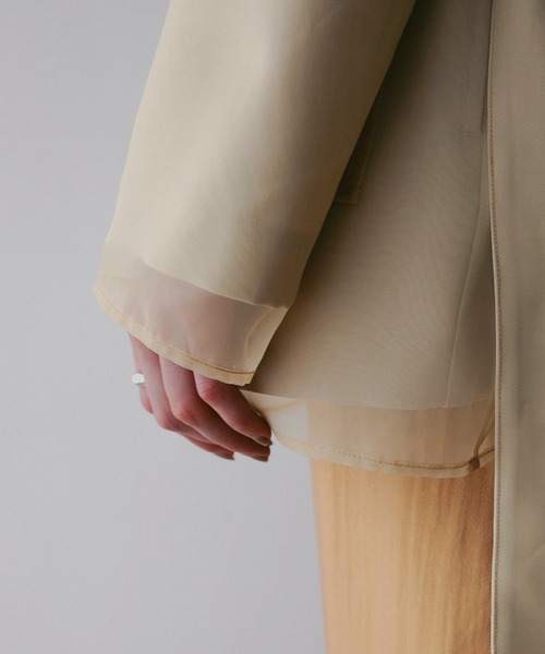 ジャケット・アウター aere sheer jacket beige aere sheer jacket beige