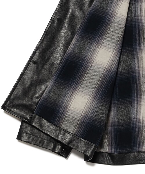 BEAMS HEART（ビームスハート）の「フェイクレザー カーコート/Faux Leather Car Coat【ユニセックス・リラックスフィット】（ブルゾン・メンズ・ブラック/ブラウン・SMALL/MEDIUM/LARGE）」の12枚目の写真