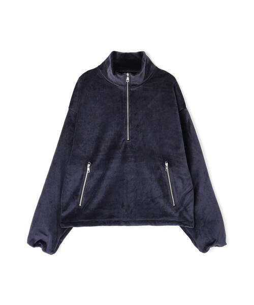 DankeSchon/ダンケシェーン/W-FACE VELOUR HALF ZIP STAND（スウェット