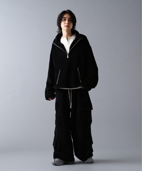 DankeSchon/ダンケシェーン/W-FACE VELOUR HALF ZIP STAND（スウェット