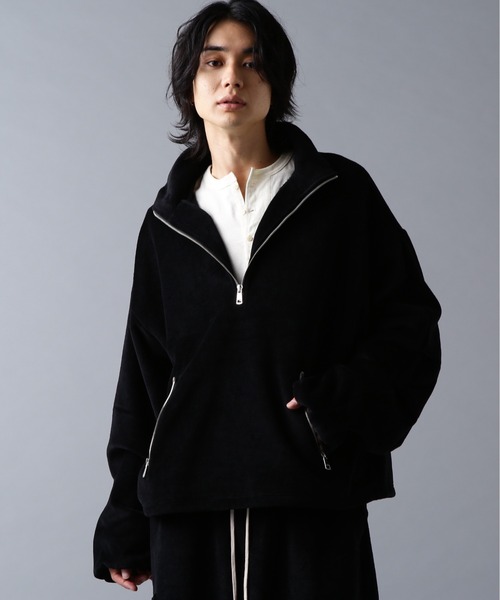 DankeSchon/ダンケシェーン/W-FACE VELOUR HALF ZIP STAND（スウェット