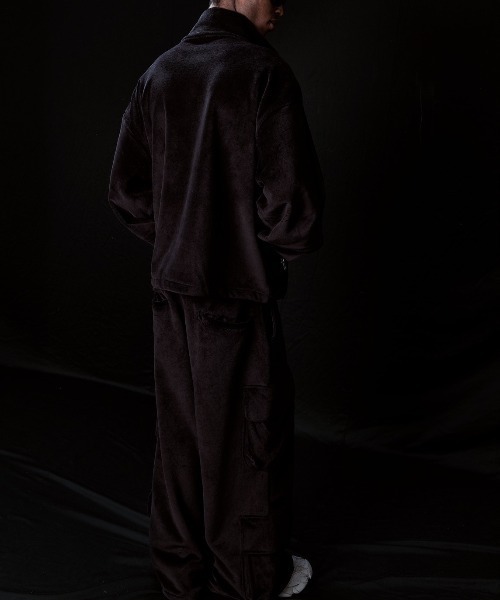 DANKE SCHON（ダンケシェーン）の「DankeSchon/ダンケシェーン/W-FACE VELOUR HALF ZIP STAND（スウェット・メンズ・ブラック/チャコールグレー・S/M/L）」の14枚目の写真