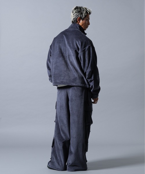 DANKE SCHON（ダンケシェーン）の「DankeSchon/ダンケシェーン/W-FACE VELOUR HALF ZIP STAND（スウェット・メンズ・ブラック/チャコールグレー・S/M/L）」の21枚目の写真