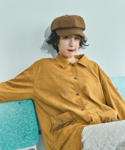 niko and...（ニコアンド）の「スウェードウエスタンシャツジャケット（その他アウター・レディース・キャメル/ブラック・FREE）」の21枚目の写真