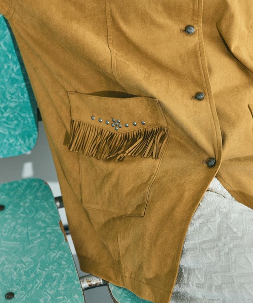 niko and...（ニコアンド）の「スウェードウエスタンシャツジャケット（その他アウター・レディース・キャメル/ブラック・FREE）」の13枚目の写真