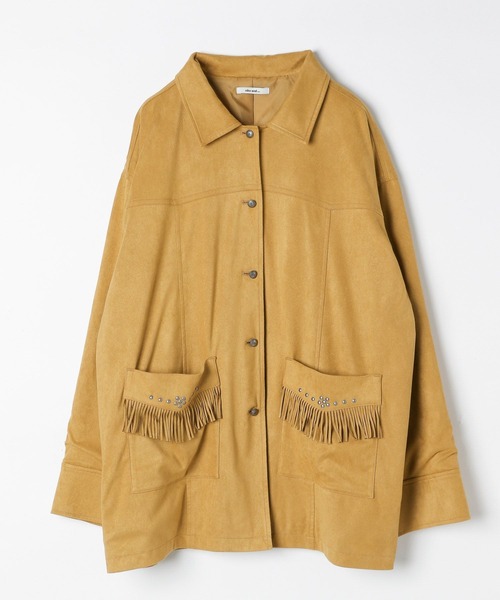 niko and...（ニコアンド）の「スウェードウエスタンシャツジャケット（その他アウター・レディース・キャメル/ブラック・FREE）」の12枚目の写真