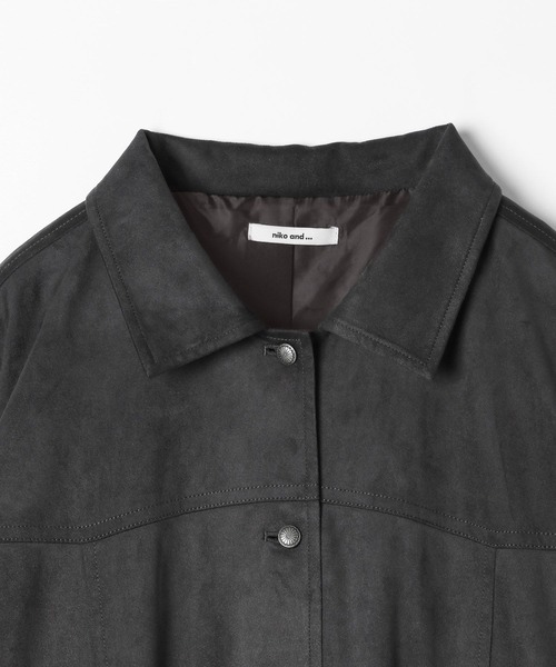 niko and...（ニコアンド）の「スウェードウエスタンシャツジャケット（その他アウター・レディース・キャメル/ブラック・FREE）」の10枚目の写真