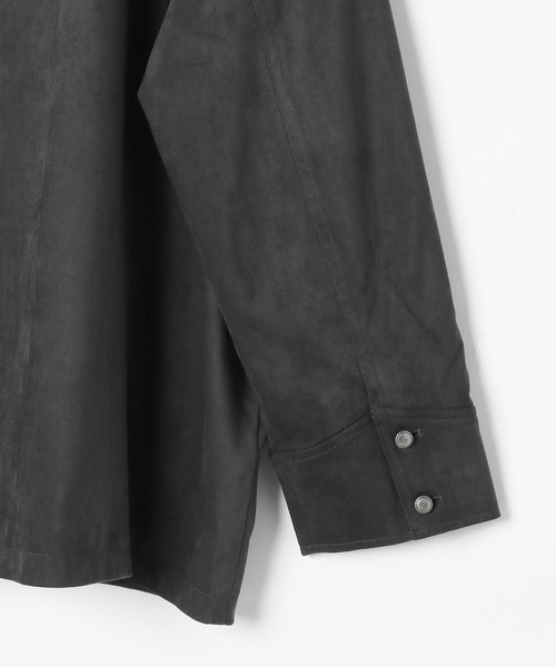 niko and...（ニコアンド）の「スウェードウエスタンシャツジャケット（その他アウター・レディース・キャメル/ブラック・FREE）」の6枚目の写真