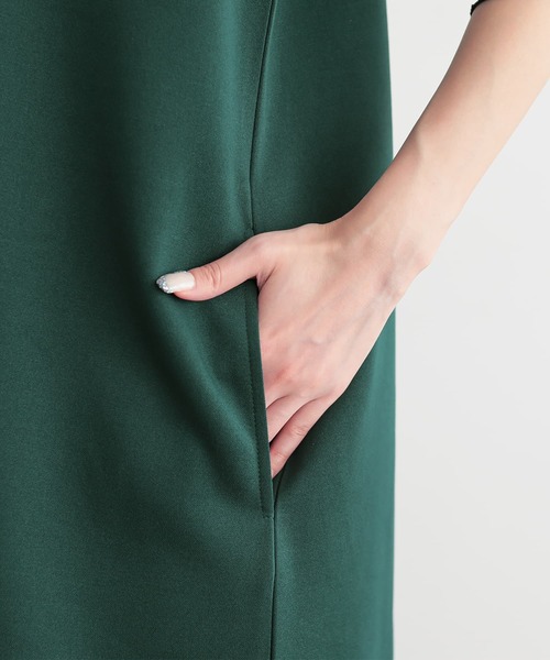 n'OrLABEL（ノアールレーベル）の「『異素材切替えノースリーブワンピース』（ワンピース・レディース・ブラック/ブラウン/グリーン・1/2）」の21枚目の写真