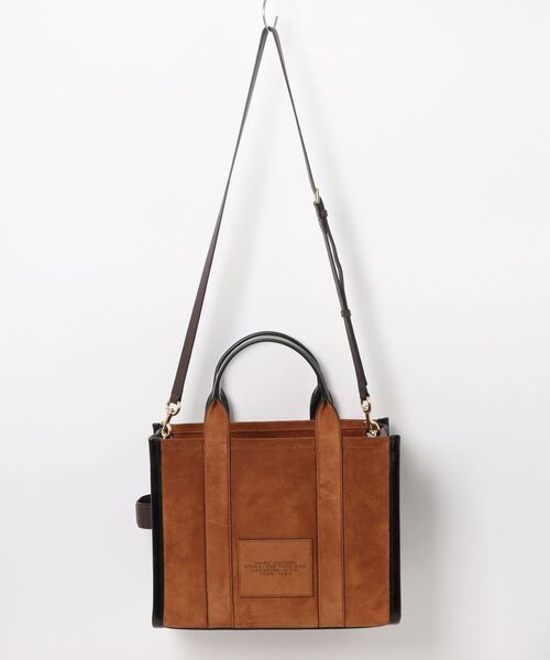 MARC JACOBS（マークジェイコブス）の「SUEDE LEATHER BLOCKED MEDIUM TOTE BAG/ザ スエード レザー ブロックド トート バッグ ミディアム（トートバッグ・レディース・ブラウン系その他4・ONE SIZE）」の4枚目の写真