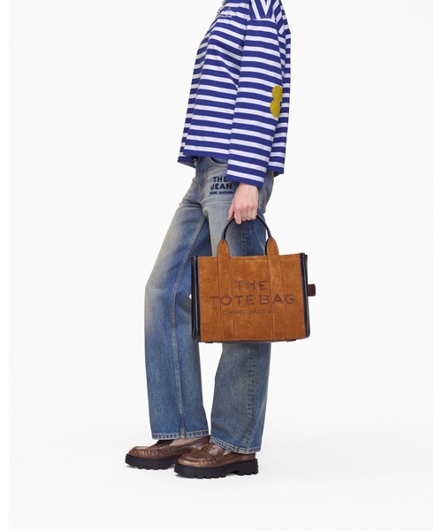 MARC JACOBS（マークジェイコブス）の「SUEDE LEATHER BLOCKED MEDIUM TOTE BAG/ザ スエード レザー ブロックド トート バッグ ミディアム（トートバッグ・レディース・ブラウン系その他4・ONE SIZE）」の5枚目の写真