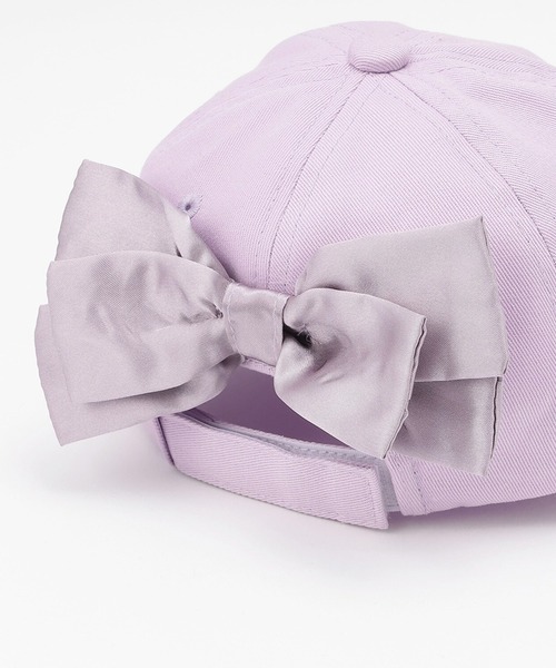 KP DECO（ケーピーデコ）の「mimiちゃん サテンリボンキャップ（キャップ・キッズ・ラベンダー/ピンク・MEDIUM/LARGE/SMALL）」の4枚目の写真