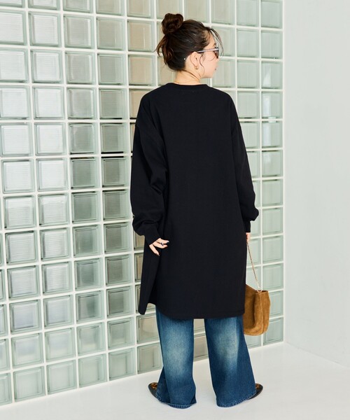 セール】限定展開 ビッグシルエット ロング スリーブ Tシャツ ミニ