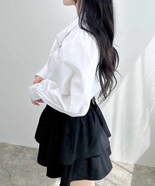 INGNI(イング)の「胸刺繍ボウタイブラウス(シャツ/ブラウス・レディース・ブラック/サックスブルー/オフホワイト/ブラウン系その他2/ネイビー系2・M)」の20枚目の写真