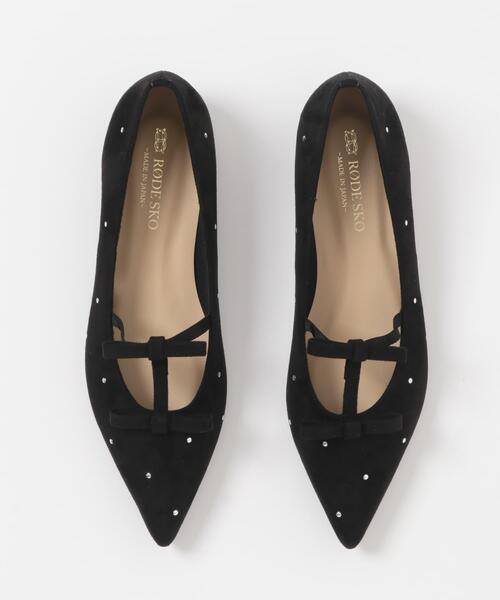 RODE SKO（ロデスコ）の「2センチダブルリボンヒールパンプス（パンプス・レディース・ブラック/オフホワイト・38/36/37）」の15枚目の写真