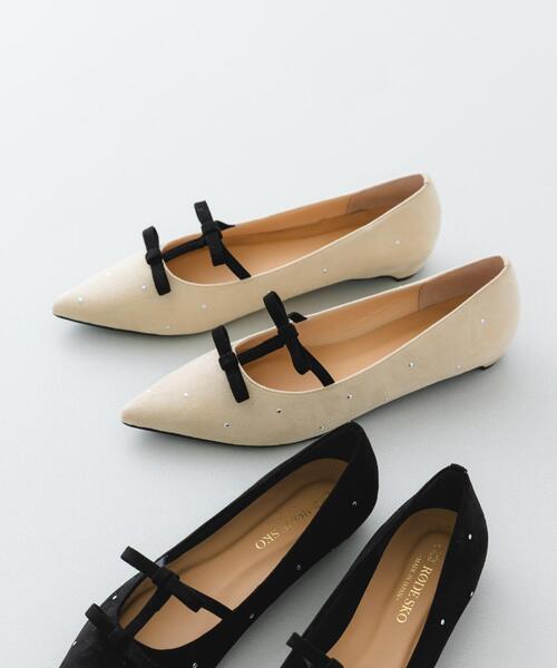 セール】2センチダブルリボンヒールパンプス（パンプス）｜RODE SKO