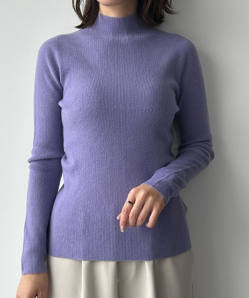 セール】【2025AW】【縫い目のないシームレス】ハイネック カラー