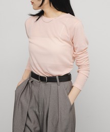 KBF | シアーリブデザインカットソー(Tシャツ/カットソー)