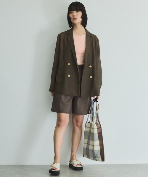 VICKY（ビッキー）の「メッシュダブルテーラージャケット≪手洗い可能≫（ダウンジャケット/コート・レディース・ブラック/ブラウン・M）」の13枚目の写真