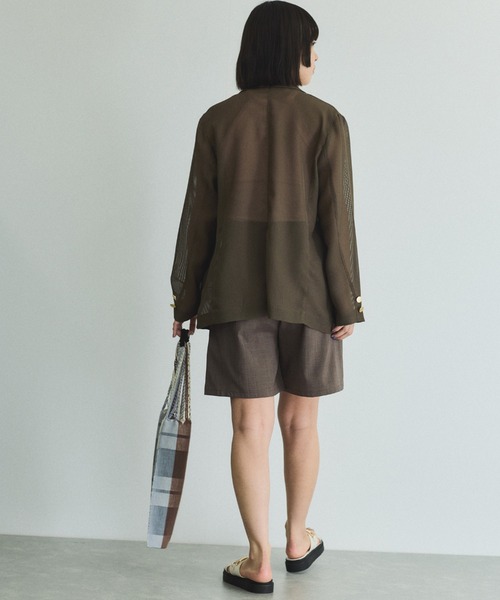 VICKY（ビッキー）の「メッシュダブルテーラージャケット≪手洗い可能≫（ダウンジャケット/コート・レディース・ブラック/ブラウン・M）」の15枚目の写真