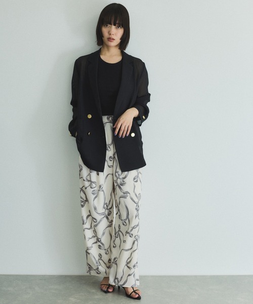 VICKY（ビッキー）の「メッシュダブルテーラージャケット≪手洗い可能≫（ダウンジャケット/コート・レディース・ブラック/ブラウン・M）」の18枚目の写真