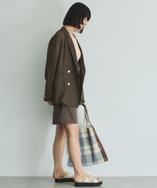 VICKY（ビッキー）の「メッシュダブルテーラージャケット≪手洗い可能≫（ダウンジャケット/コート・レディース・ブラック/ブラウン・M）」の14枚目の写真