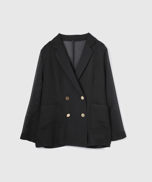 VICKY（ビッキー）の「メッシュダブルテーラージャケット≪手洗い可能≫（ダウンジャケット/コート・レディース・ブラック/ブラウン・M）」の16枚目の写真