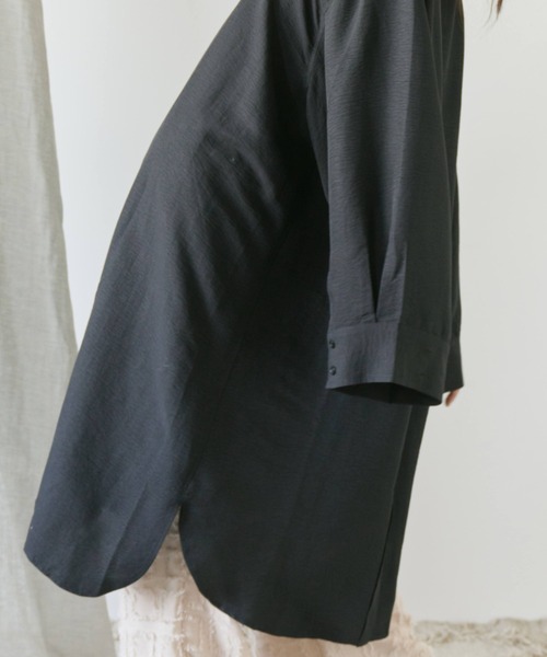 Libra Cue（リブラ キュー）の「ロングシャツワンピース（シャツワンピース・レディース・ホワイト/ブラック・FREE）」の16枚目の写真