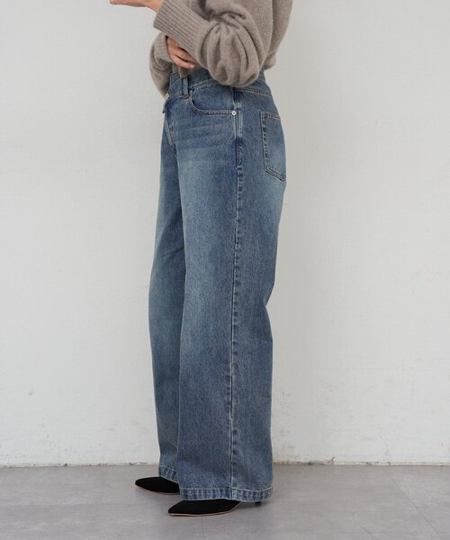 SHENERY（シーナリー）の「ウエストデザインデニム（デニムパンツ・レディース・ブルー/ブラック・38/36）」の13枚目の写真