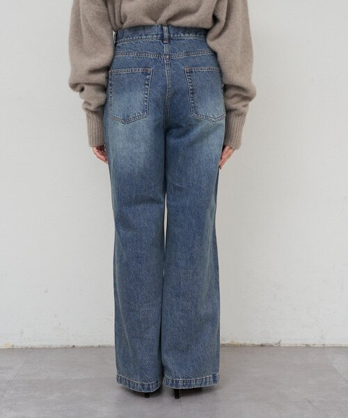 SHENERY（シーナリー）の「ウエストデザインデニム（デニムパンツ・レディース・ブルー/ブラック・38/36）」の19枚目の写真