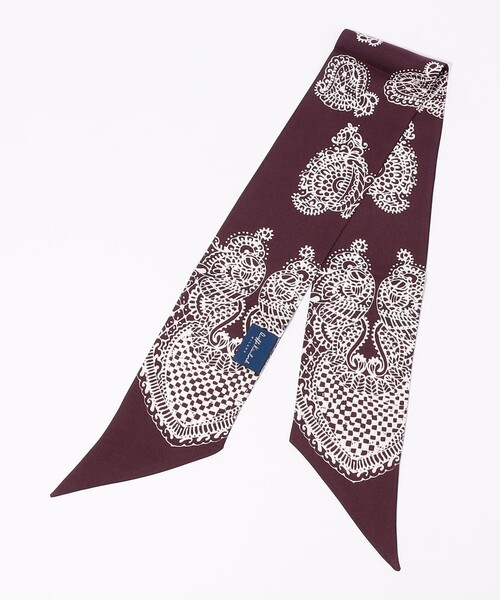 Kinloch（キンロック）の「Kinloch シルクスカーフ（バンダナ/スカーフ・メンズ・ブルー系その他2/ベージュ系その他/ブラウン系その他・FREE）」の5枚目の写真