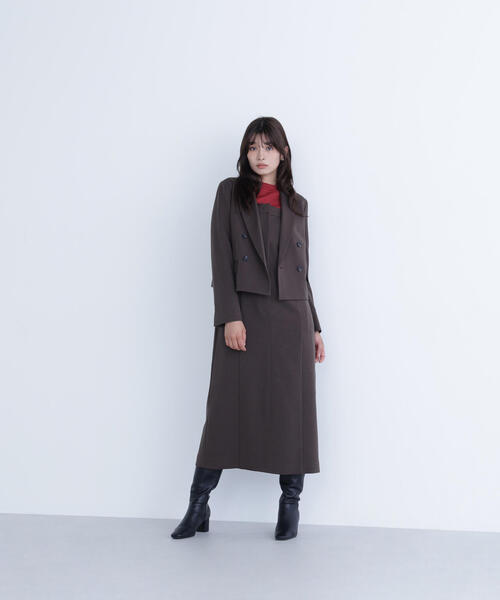 NATURAL BEAUTY BASIC（ナチュラルビューティーベーシック）の「◇キャミワンピース（ワンピース・レディース・ダークブラウン/イエロー・P/S/MEDIUM/SMALL）」の7枚目の写真