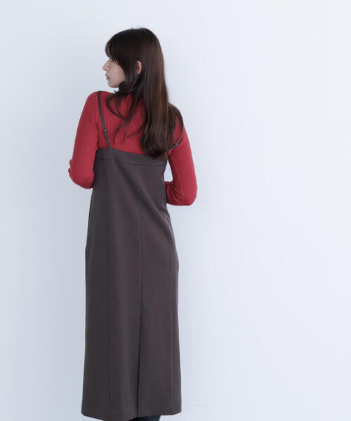 NATURAL BEAUTY BASIC（ナチュラルビューティーベーシック）の「◇キャミワンピース（ワンピース・レディース・ダークブラウン/イエロー・P/S/MEDIUM/SMALL）」の8枚目の写真