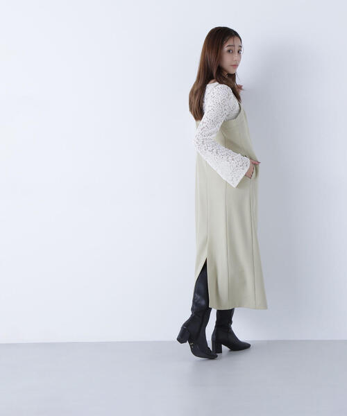 NATURAL BEAUTY BASIC（ナチュラルビューティーベーシック）の「◇キャミワンピース（ワンピース・レディース・ダークブラウン/イエロー・P/S/MEDIUM/SMALL）」の18枚目の写真