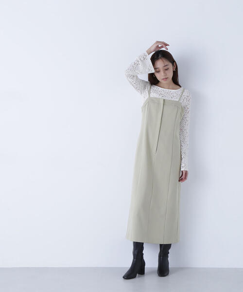 NATURAL BEAUTY BASIC（ナチュラルビューティーベーシック）の「◇キャミワンピース（ワンピース・レディース・ダークブラウン/イエロー・P/S/MEDIUM/SMALL）」の19枚目の写真