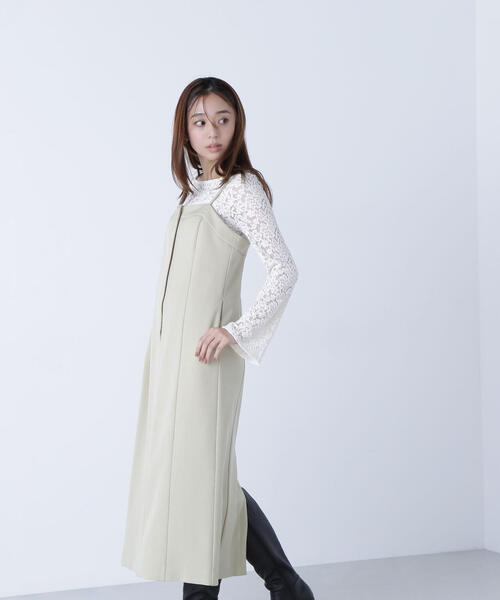 NATURAL BEAUTY BASIC（ナチュラルビューティーベーシック）の「◇キャミワンピース（ワンピース・レディース・ダークブラウン/イエロー・P/S/MEDIUM/SMALL）」の20枚目の写真