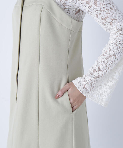 NATURAL BEAUTY BASIC（ナチュラルビューティーベーシック）の「◇キャミワンピース（ワンピース・レディース・ダークブラウン/イエロー・P/S/MEDIUM/SMALL）」の3枚目の写真